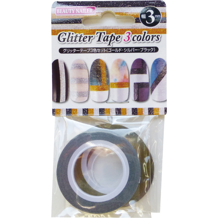【幅3mm】グリッターテープ3色セット(GT-3)の画像