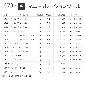 573xmcマニキュレーションツール ビックバレルカーバイド(AMC-27)の画像