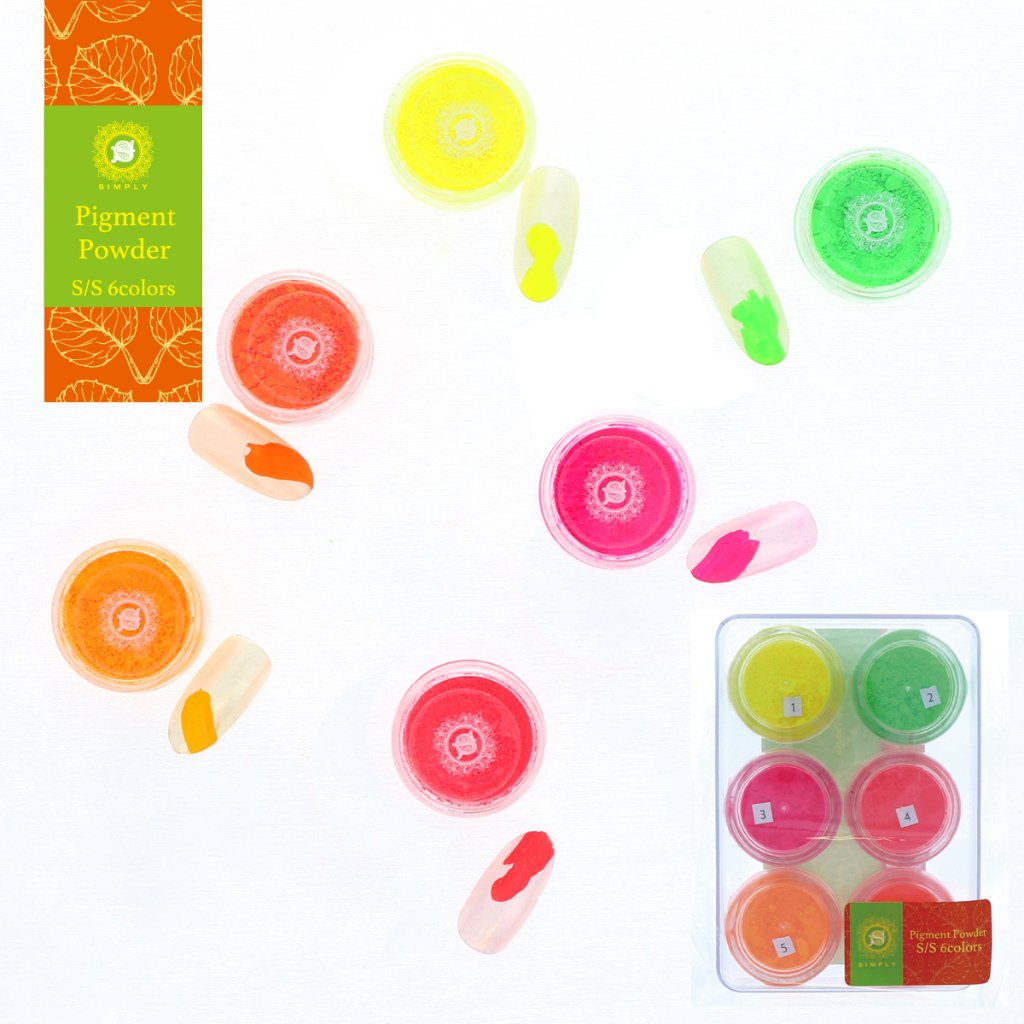 SIMPLY ピグメントパウダー ネオンシリーズ(6色セット/SS)の画像