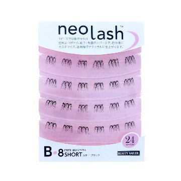 neo lash Bタイプ [毛量ミディアム ブラック 24pcs](NEX-4〜6)の画像