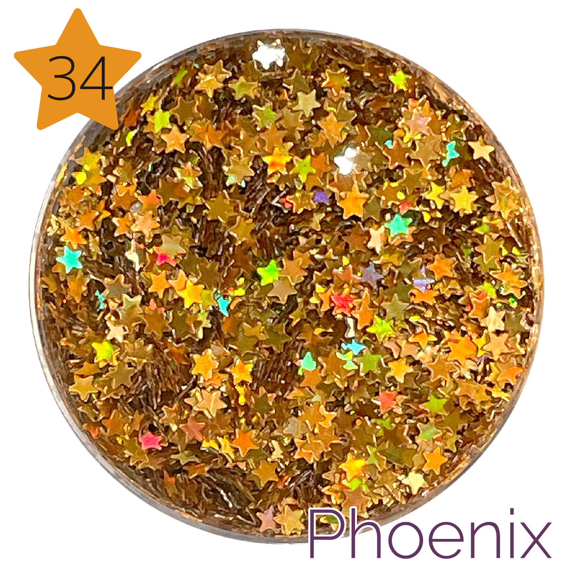 フェニックスシリーズ ホロゴールド スター1mmの画像