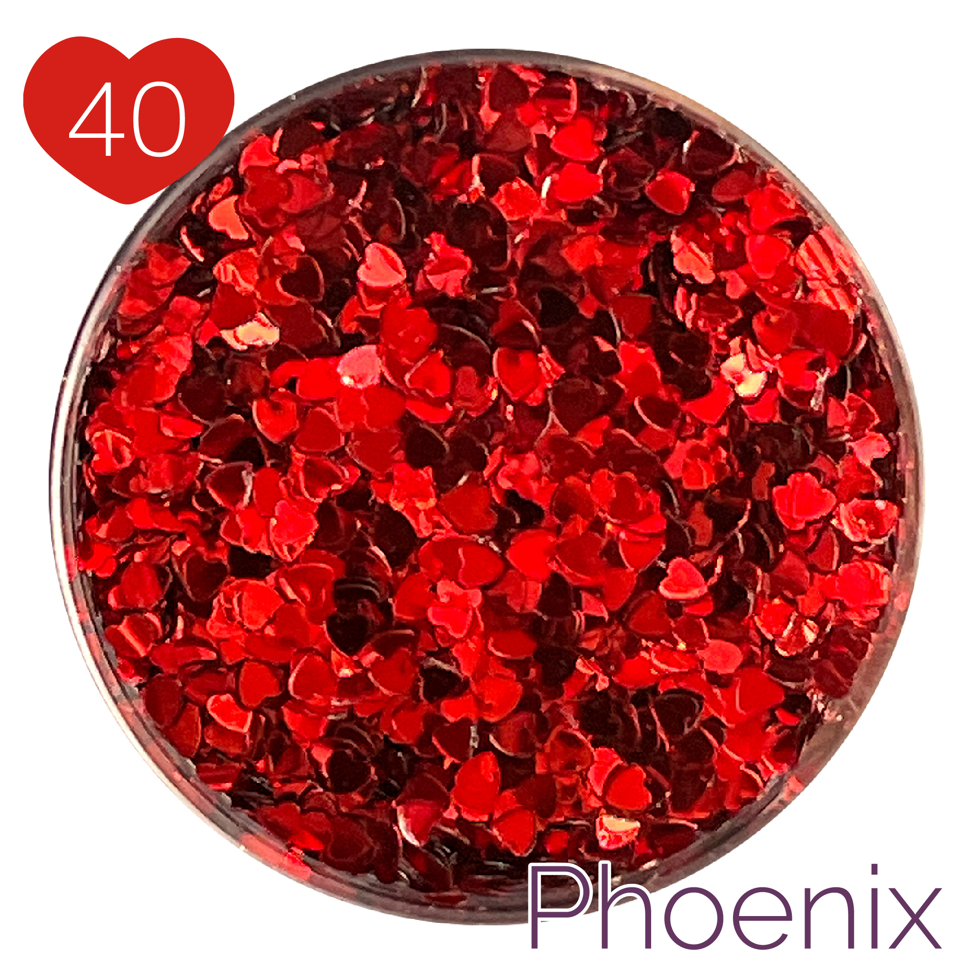 フェニックスシリーズ レッド ハート1mmの画像