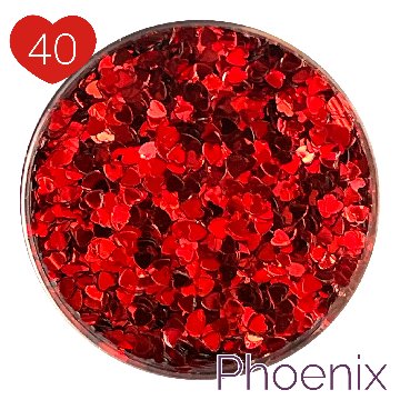 フェニックスシリーズ レッド ハート1mmの画像