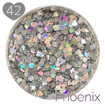 フェニックスシリーズ ホロシルバー ハート1mmの画像