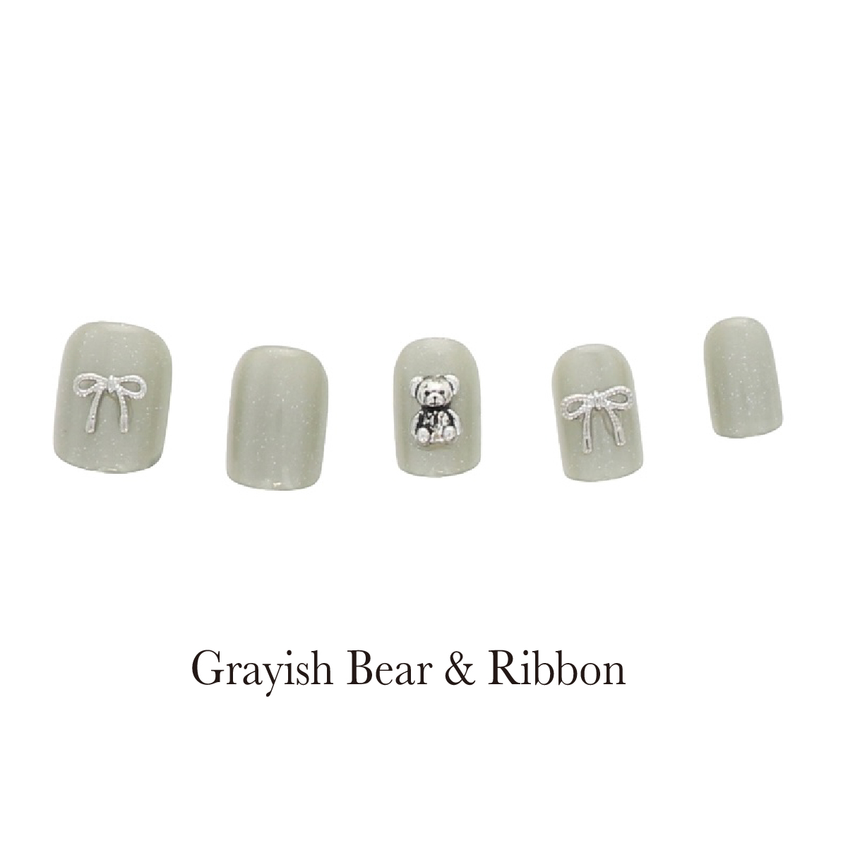 NOIR ノア Grayish Bear & Ribbon(NOT-5)の画像