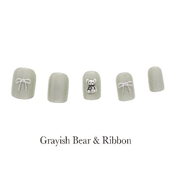 NOIR ノア Grayish Bear & Ribbon(NOT-5)の画像