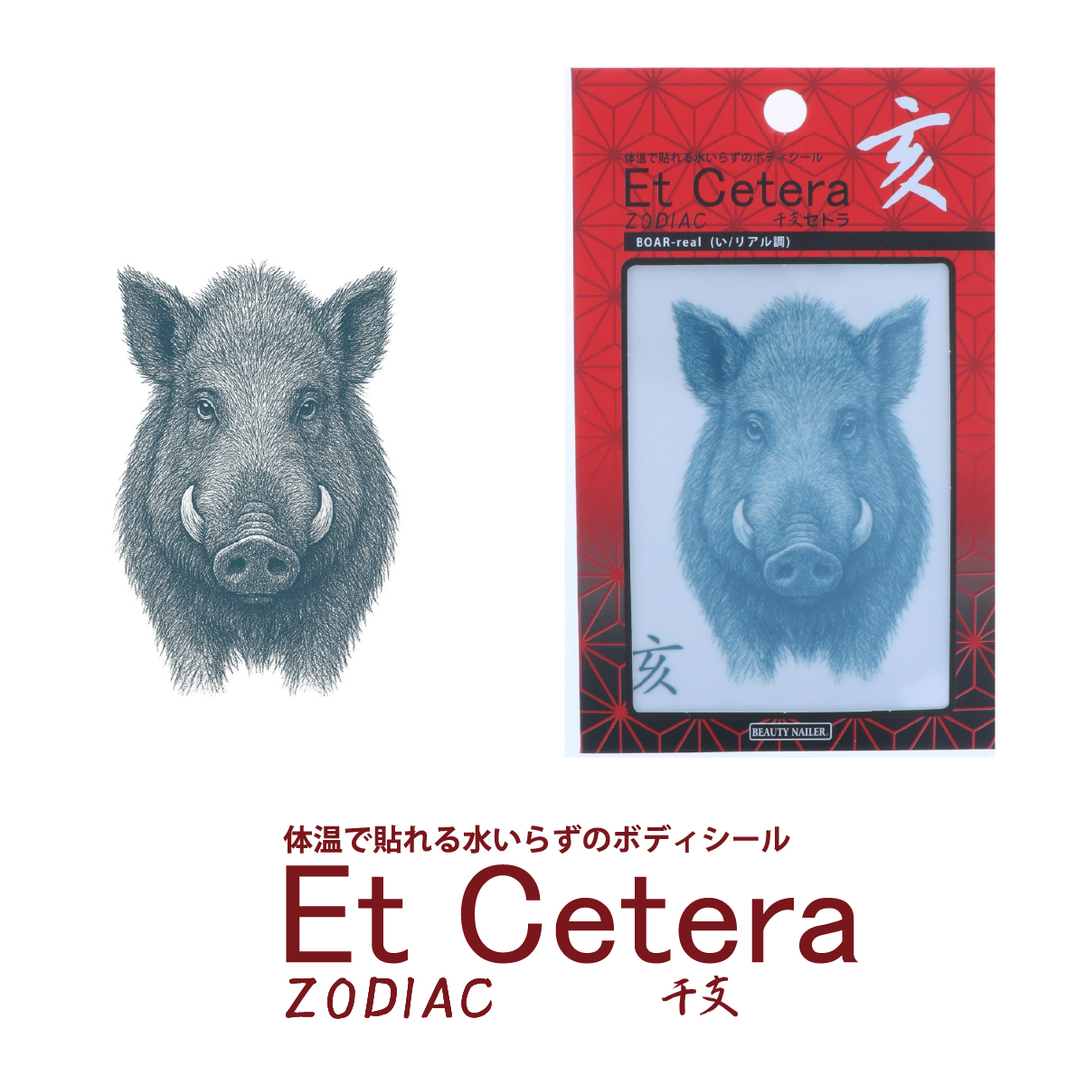 EtCetera干支セトラ 亥 BOAR-real（い/リアル調）の画像