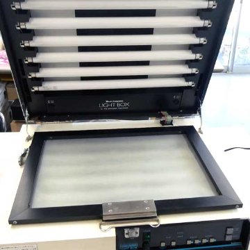 中古機材　紫外線露光機　ＮＯ３　サンドブラスト　紫外線硬化フィルム画像