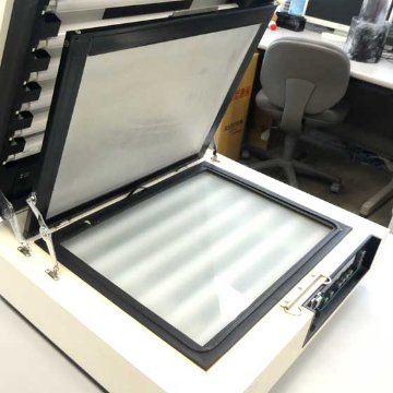 中古機材　紫外線露光機　ＮＯ３　サンドブラスト　紫外線硬化フィルム画像