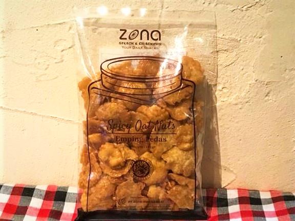 zonaウンピンチップス（辛口） / Emping pedas Spicy Oat Nuts120g画像