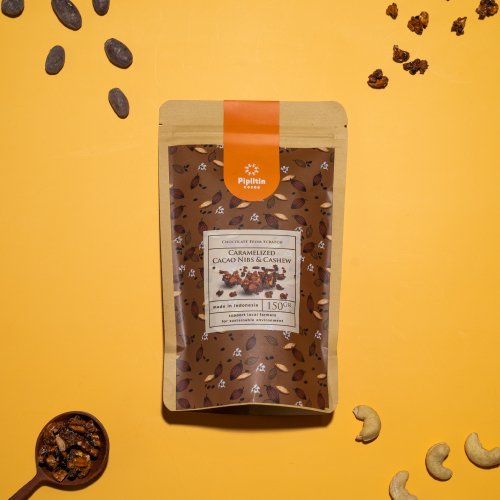 カラメルがけニブカシュ―　Caramelized Cacao Nibs & Cashew画像