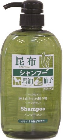 昆布シャンプー【昆布エキス＆馬油＆柚子エキス配合】の画像
