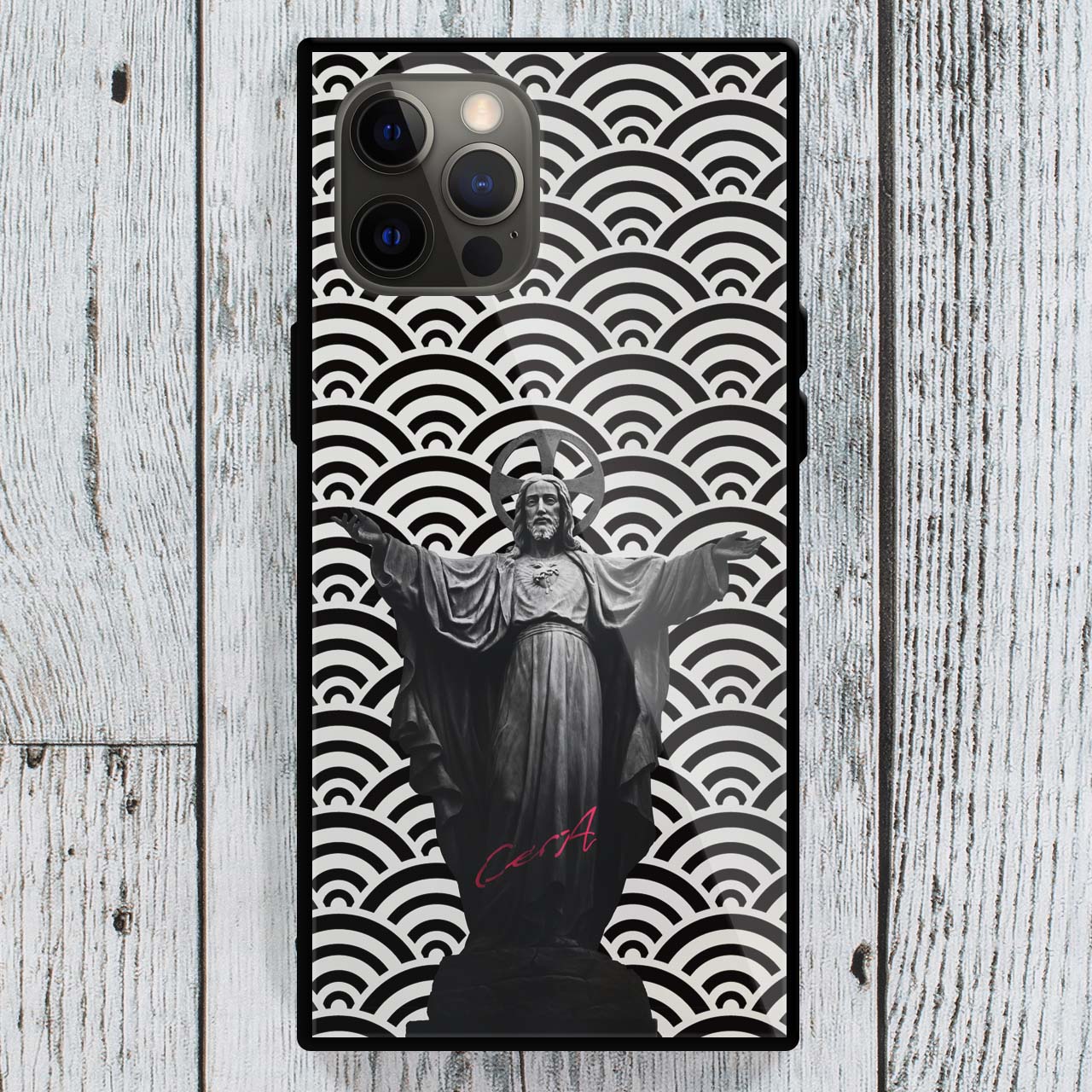 【iPhone Glass case】Japanese Pattern Christの画像