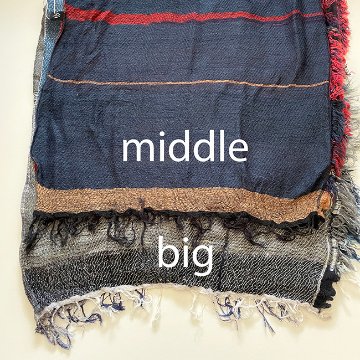 roots shawl Big "tamaki niime" wool画像