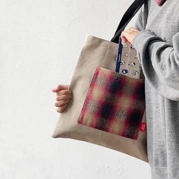 送料無料グルーミングねこセット（リネン+ウール）レッド画像