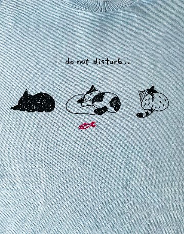 do not disturb（起こさないでね）Tシャツの画像