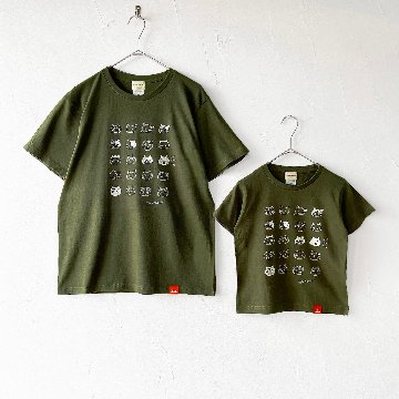 キッズ用・ねこのかおTシャツの画像