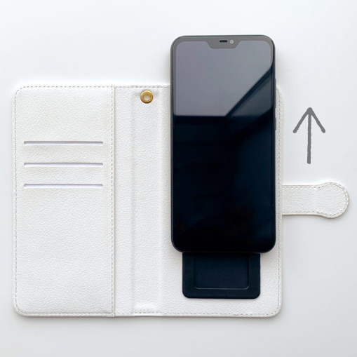 Android用ねこのおしりのスマホケース（ネイビー）の画像