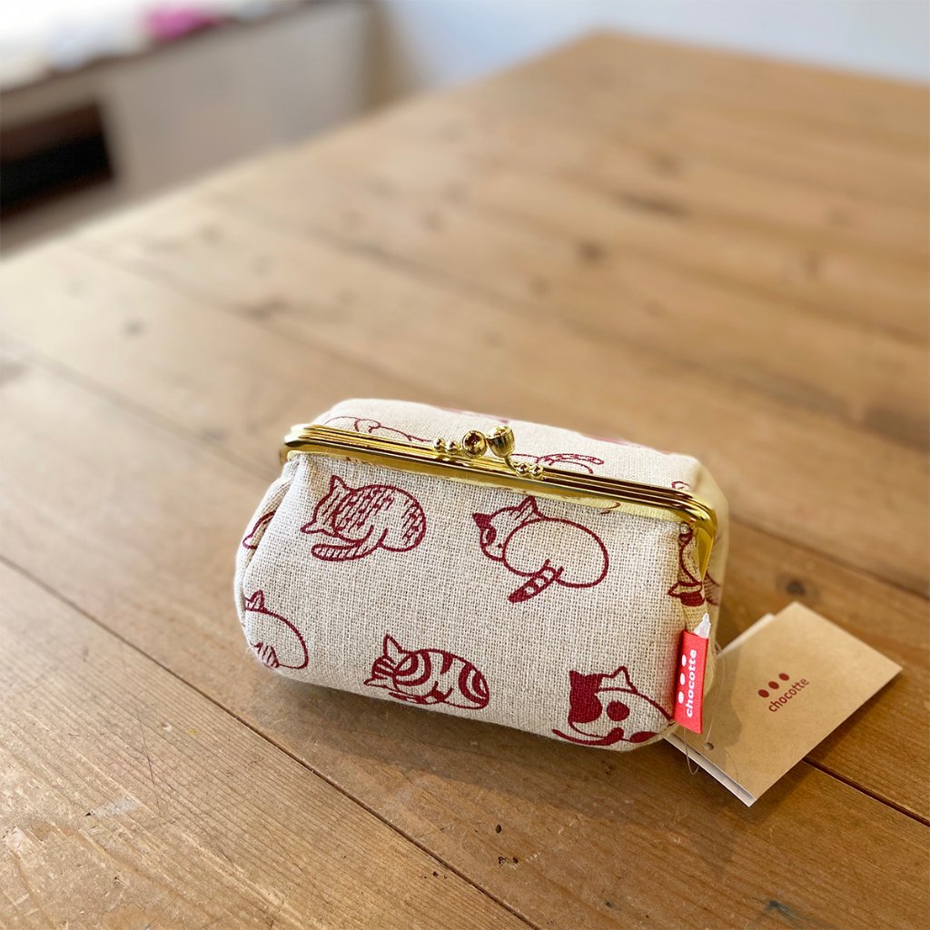 ねこのおしりのがま口ポーチ（旧タイプ)の画像