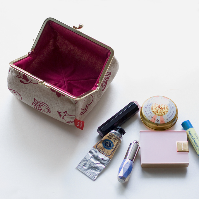 ねこのおしりのがま口ポーチ（旧タイプ)の画像