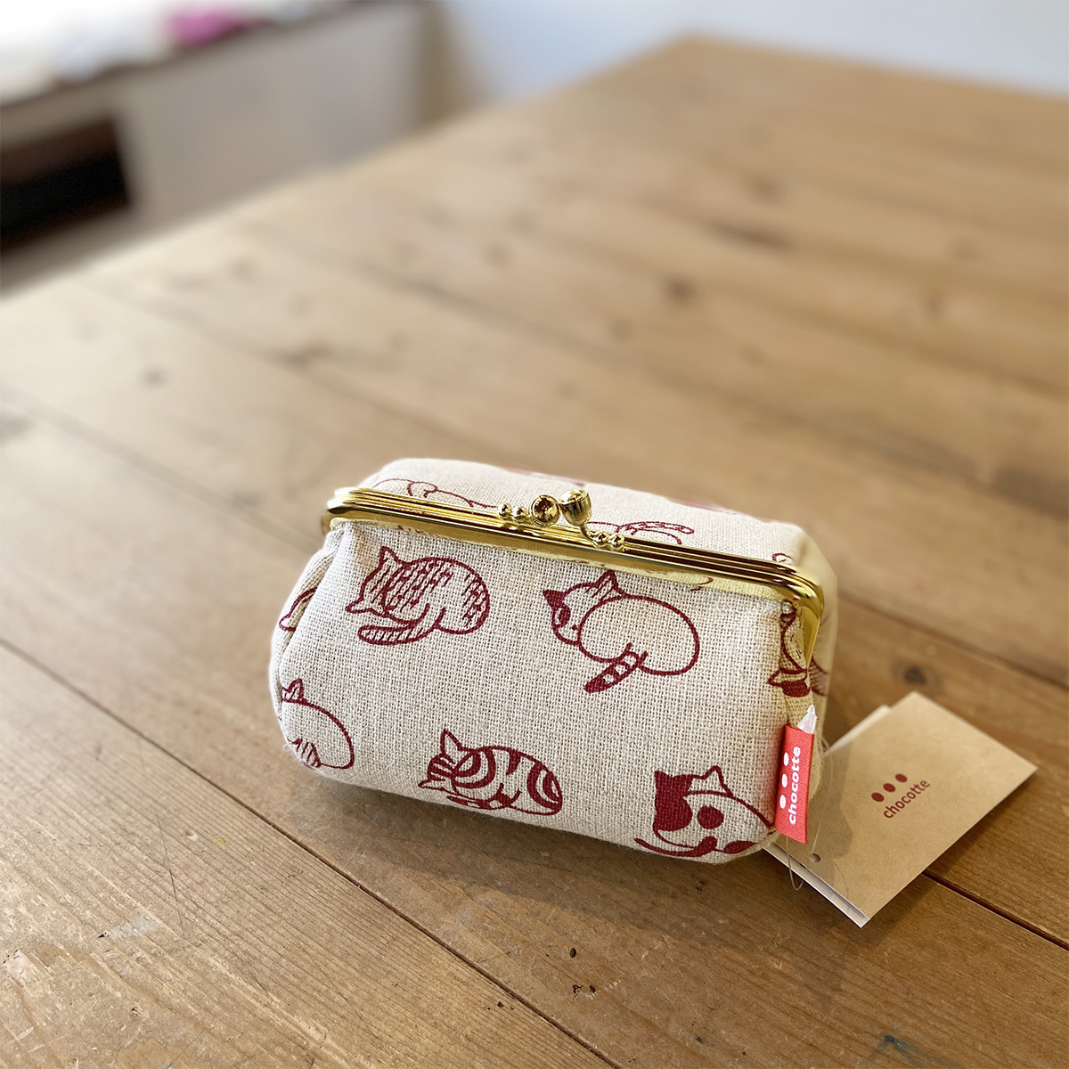 ねこのおしりのがま口ポーチ（旧タイプ)の画像