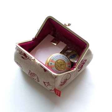 ねこのおしりのがま口ポーチ（旧タイプ)の画像