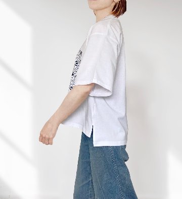 ねこの曼荼羅ビッグシルエットT（ブルーグラデ）の画像