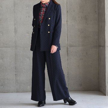 『Stella dot twill』 tailored jacket NAVY画像