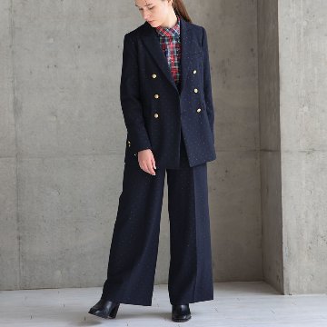 『Stella dot twill』 tailored jacket NAVY画像