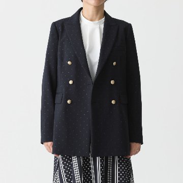 『Stella dot twill』 tailored jacket NAVY画像