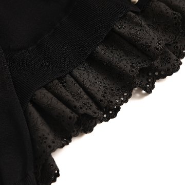 『Stella scallop &Breakfast knit 』 Cardigan BLACK画像