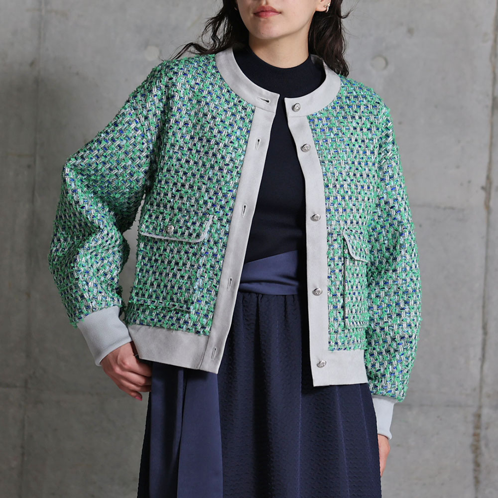 2021セール MADE bishu tweed Wool RE jacket/green - poumonquebec.ca