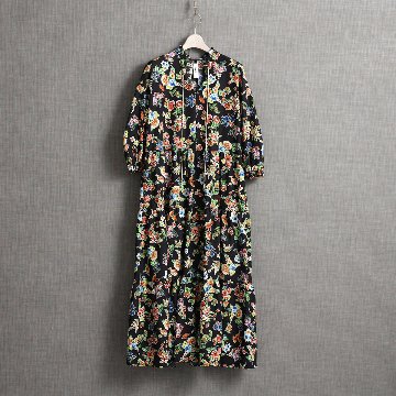 『Resortir』 tiered long dress BLACK画像