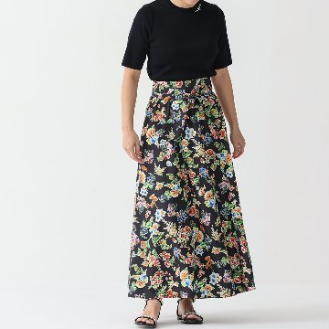 『Resortir』long skirt BLACK画像