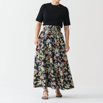 『Resortir』long skirt BLACK画像