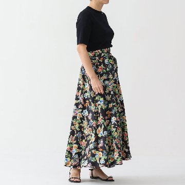 『Resortir』long skirt BLACK画像