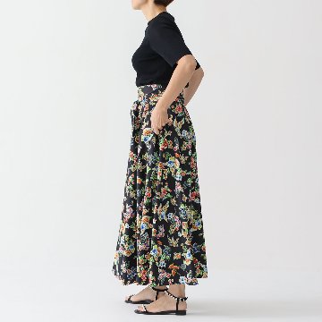 『Resortir』long skirt BLACK画像