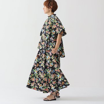 『Resortir』long skirt BLACK画像