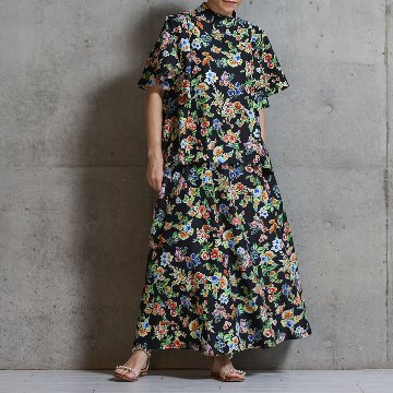 『Resortir』long skirt BLACK画像
