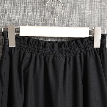 『Stella scallop』 tiered skirt BLACK画像