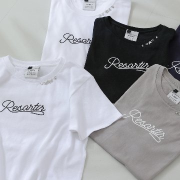 『Resortir』　Logo T-shirts WHITEの画像
