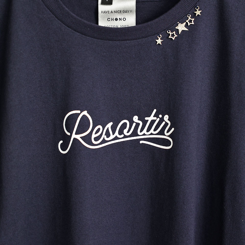 『Resortir』　Logo T-shirts NAVYの画像