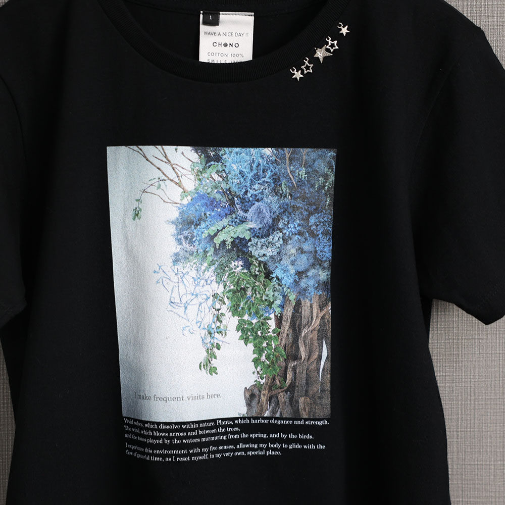 『Tree photo』　T-shirts　BLACKの画像