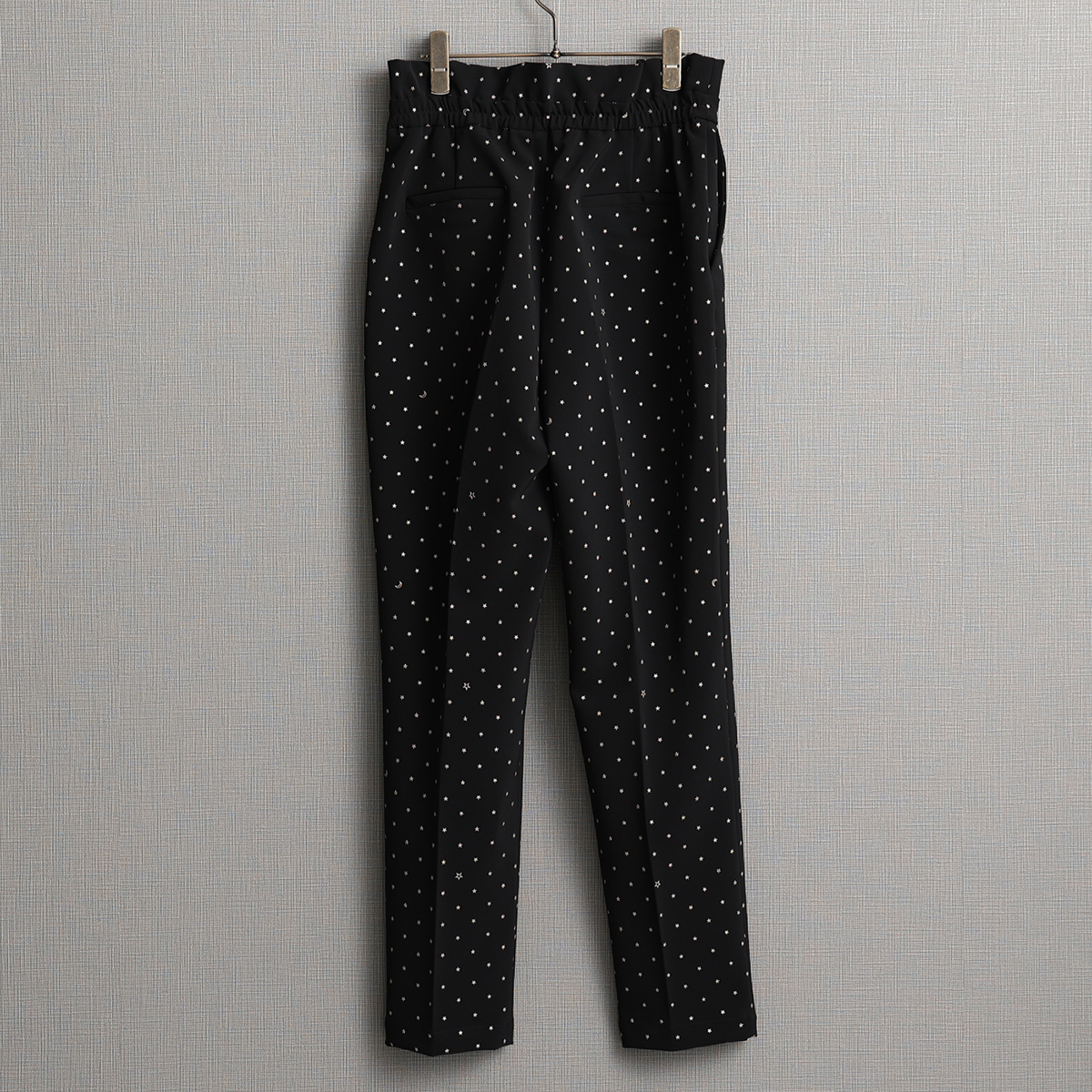 Stella dot double cloth』 Tapared pants BLACK | CHONO ONLINE SHOP