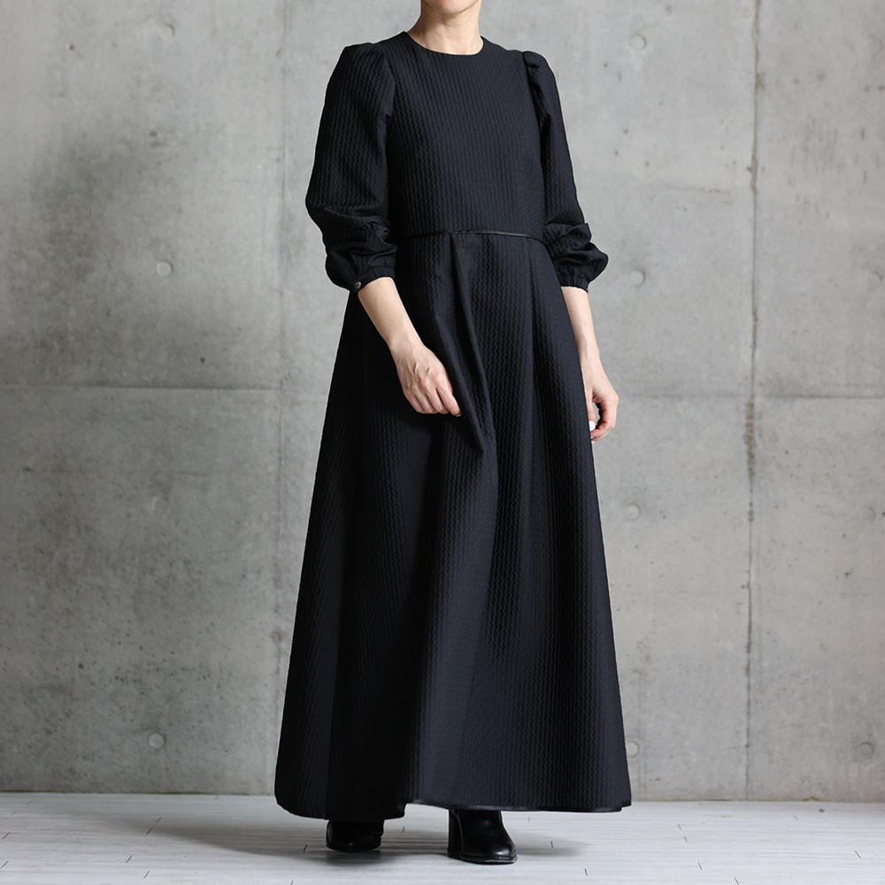 Stella matelasse』 Long dress BLACK | CHONO ONLINE SHOP