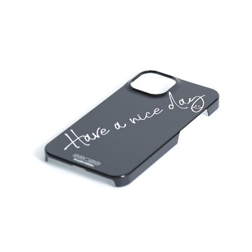 11月下旬お届け予定ご受注商品『Have a nice day BLACK』 iphone hard case画像