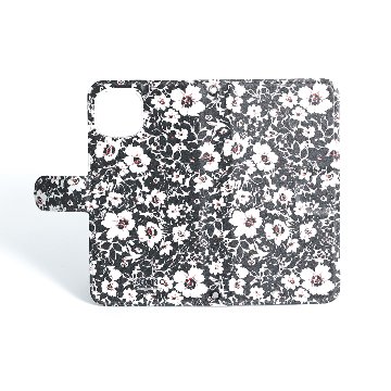11月下旬お届け予定ご受注商品『Hachidori BLACK』 iphone notebook type case画像