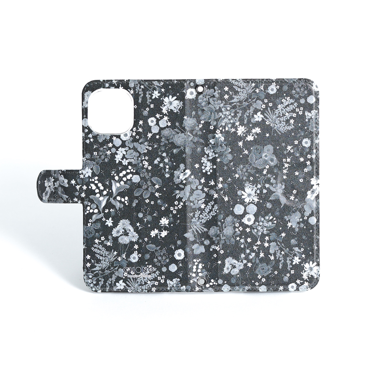 11月下旬お届け予定ご受注商品『Actress flower MONOTONE』 iphone notebook type case画像