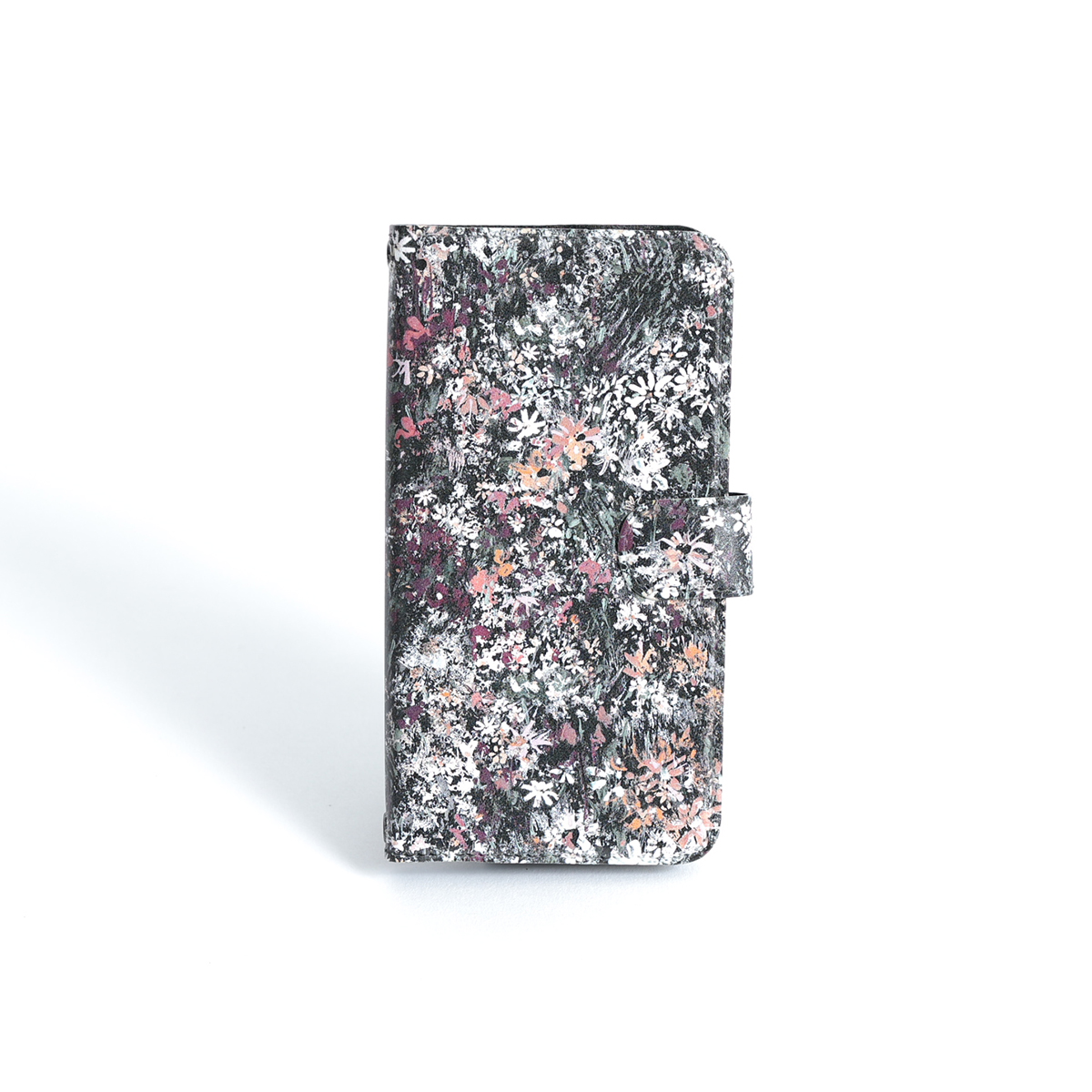 11月下旬お届け予定ご受注商品『Éternel flower BROWN』 iphone notebook type case画像