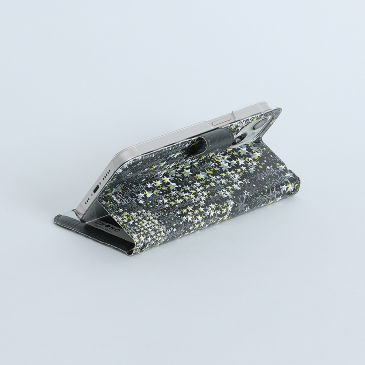 11月下旬お届け予定ご受注商品『Hachidori BLACK』 Android notebook type case画像